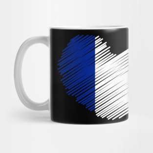 France Flag Heart Design Mug